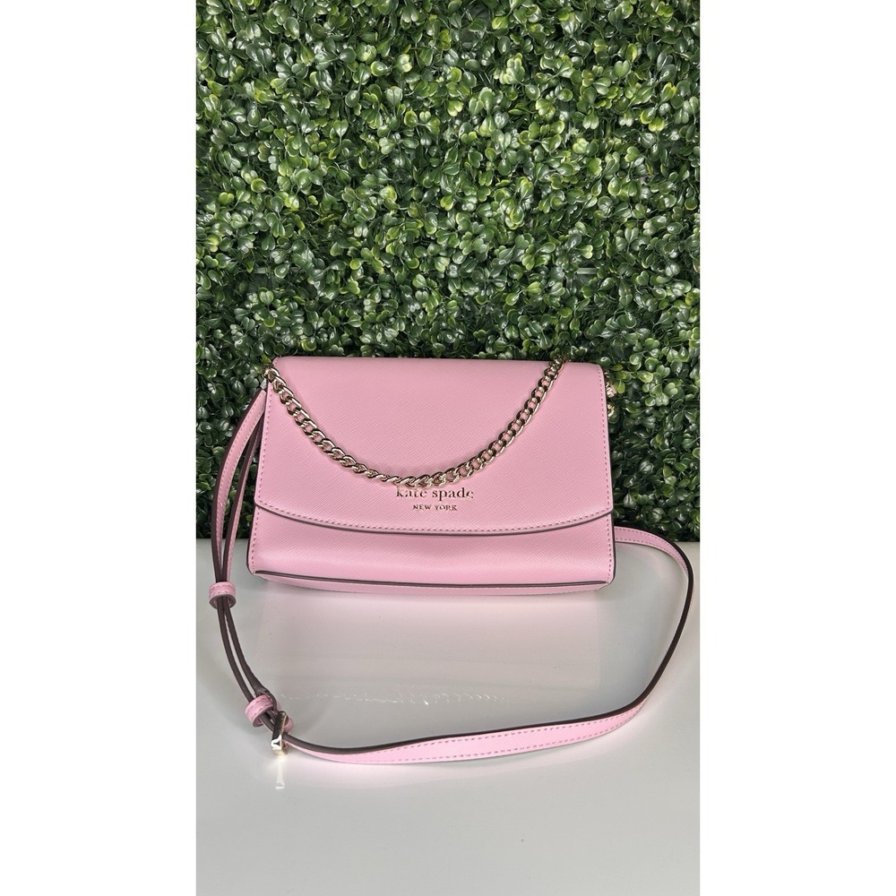 NWT KATE SPADE HARLOW PEBBLED LEATHER CROSSBODY PURSE - ROSE SMOKE - MSRP $279 - Picture 8 of 8